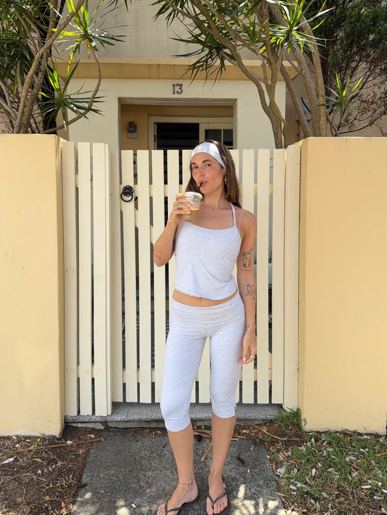 x lethilda - capri soft pants grey melange - Image 10