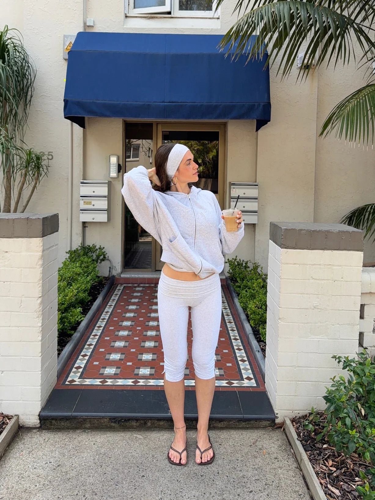 x lethilda - capri soft pants grey melange - Image 2