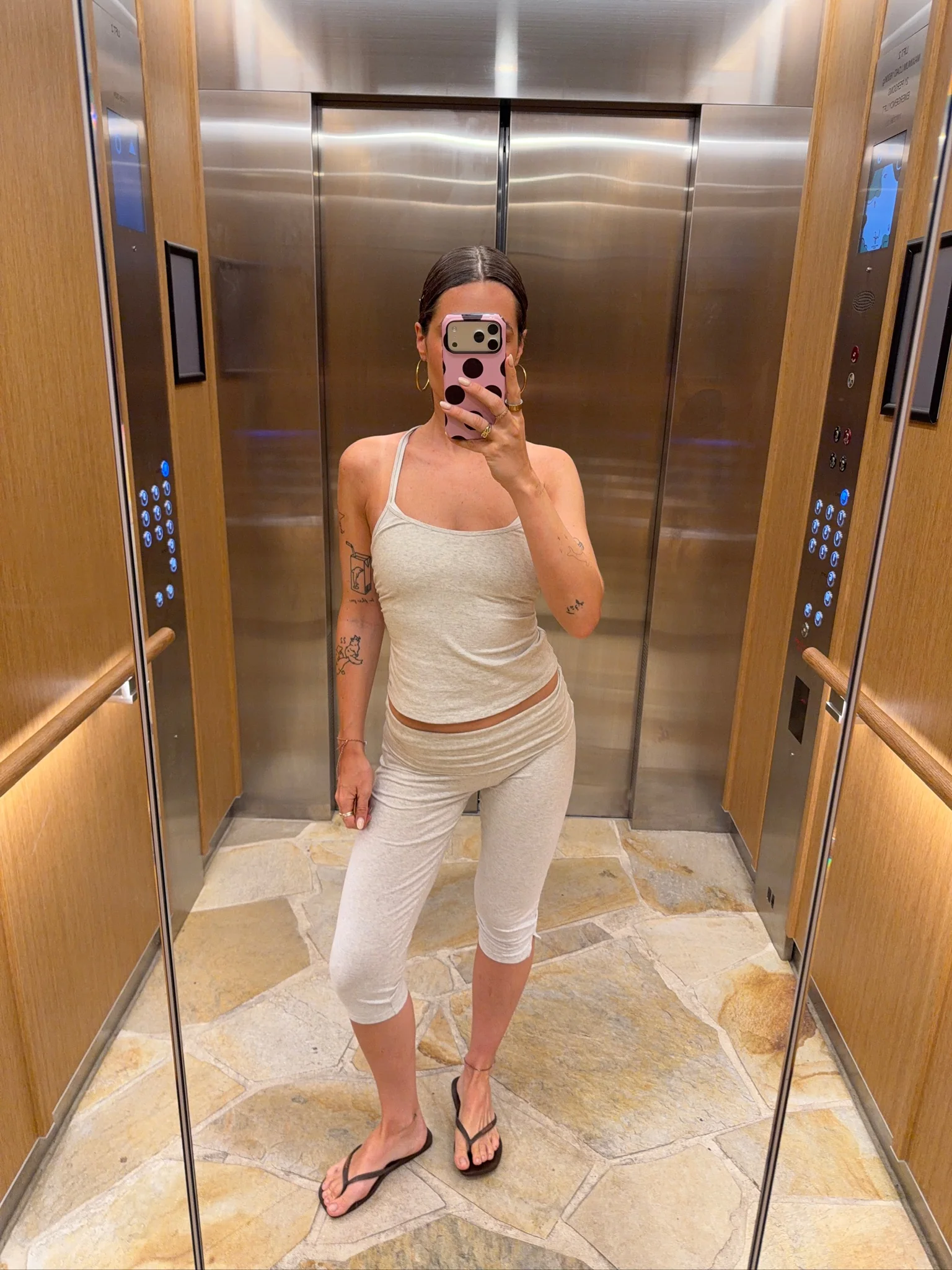 x lethilda - capri soft pants grey melange - Image 7