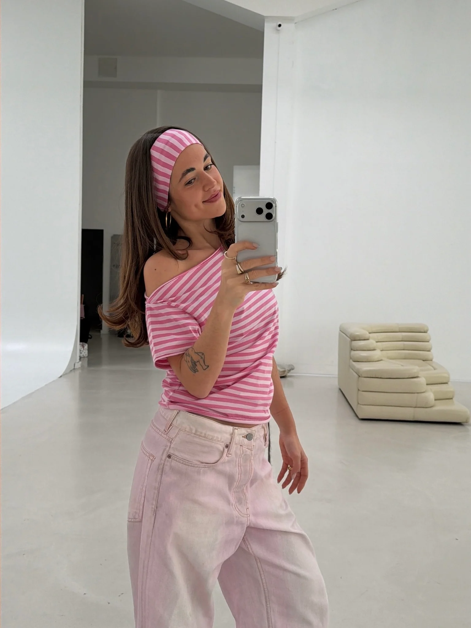 x lethilda - casual tee magenta stripes - Image 7