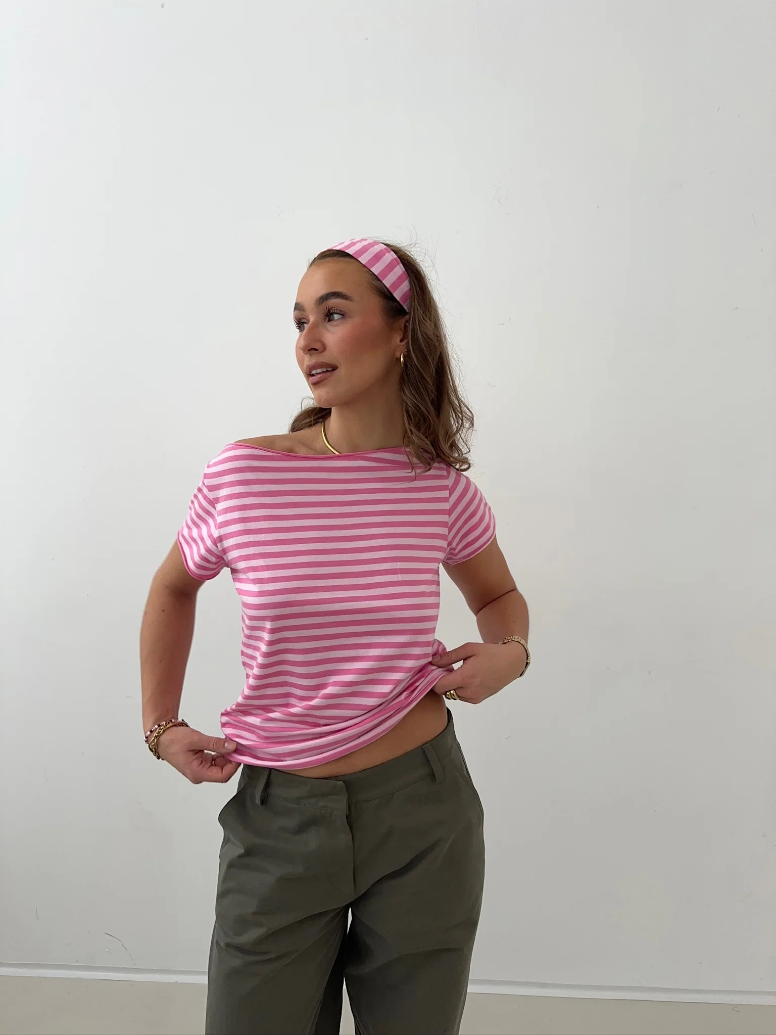 x lethilda - casual tee magenta stripes - Image 8