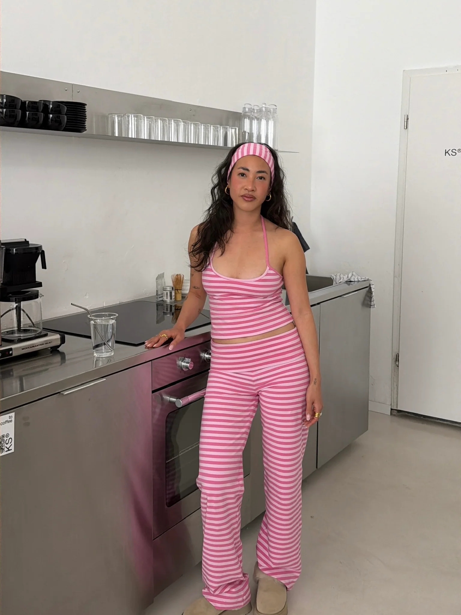 x lethilda - soft pants magenta stripes - Image 3