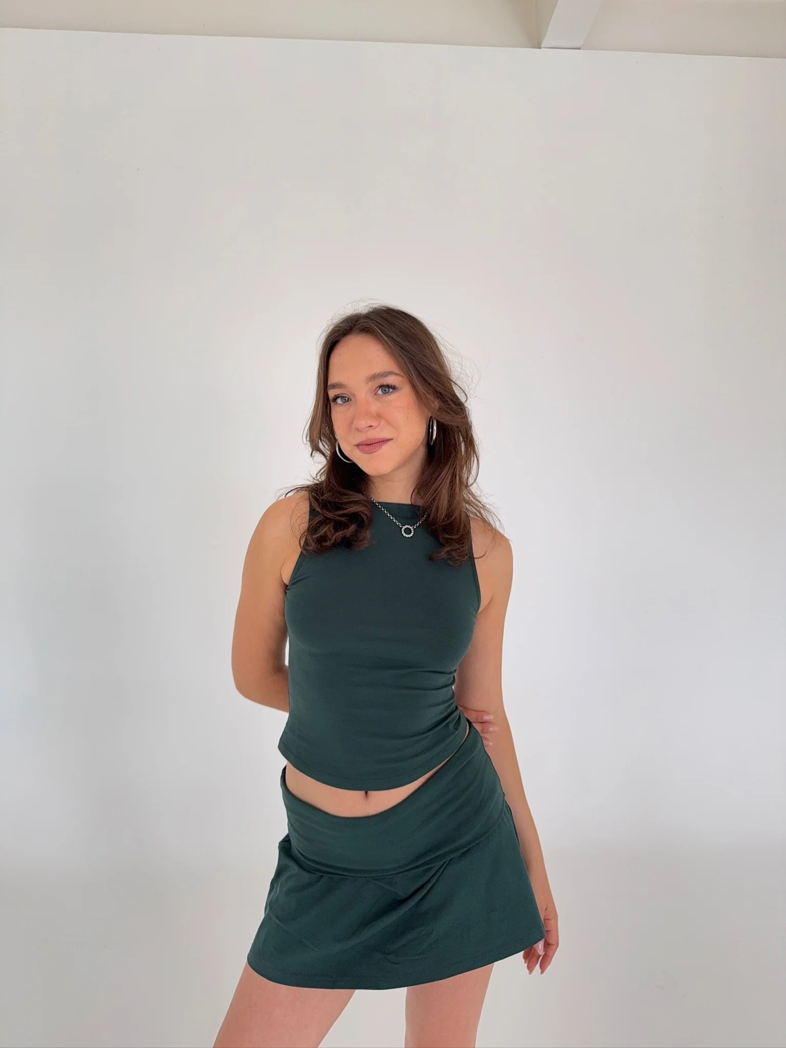 x she's talking - soft skirt golf green - Image 12
