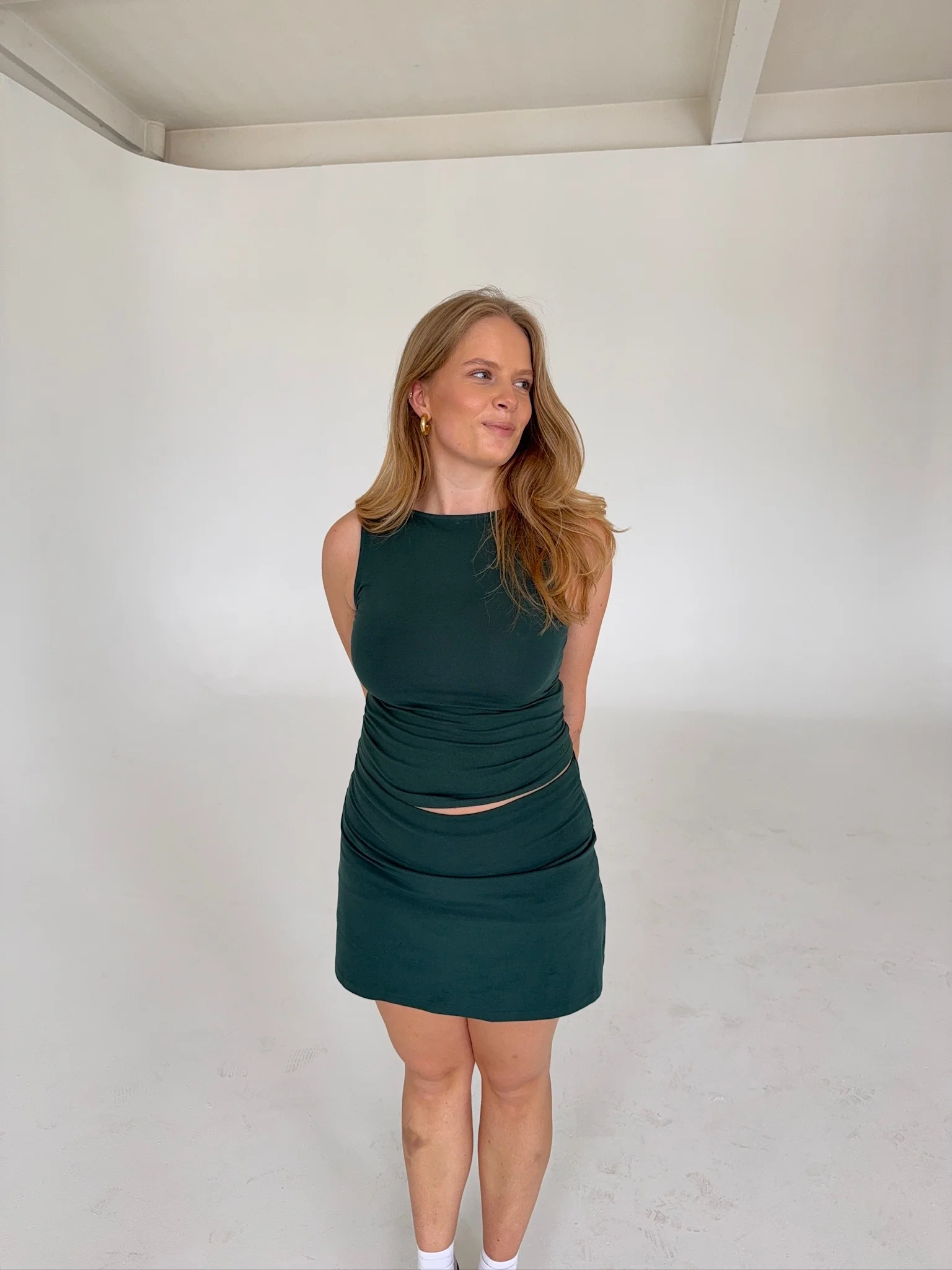 x she's talking - soft skirt golf green - Image 13