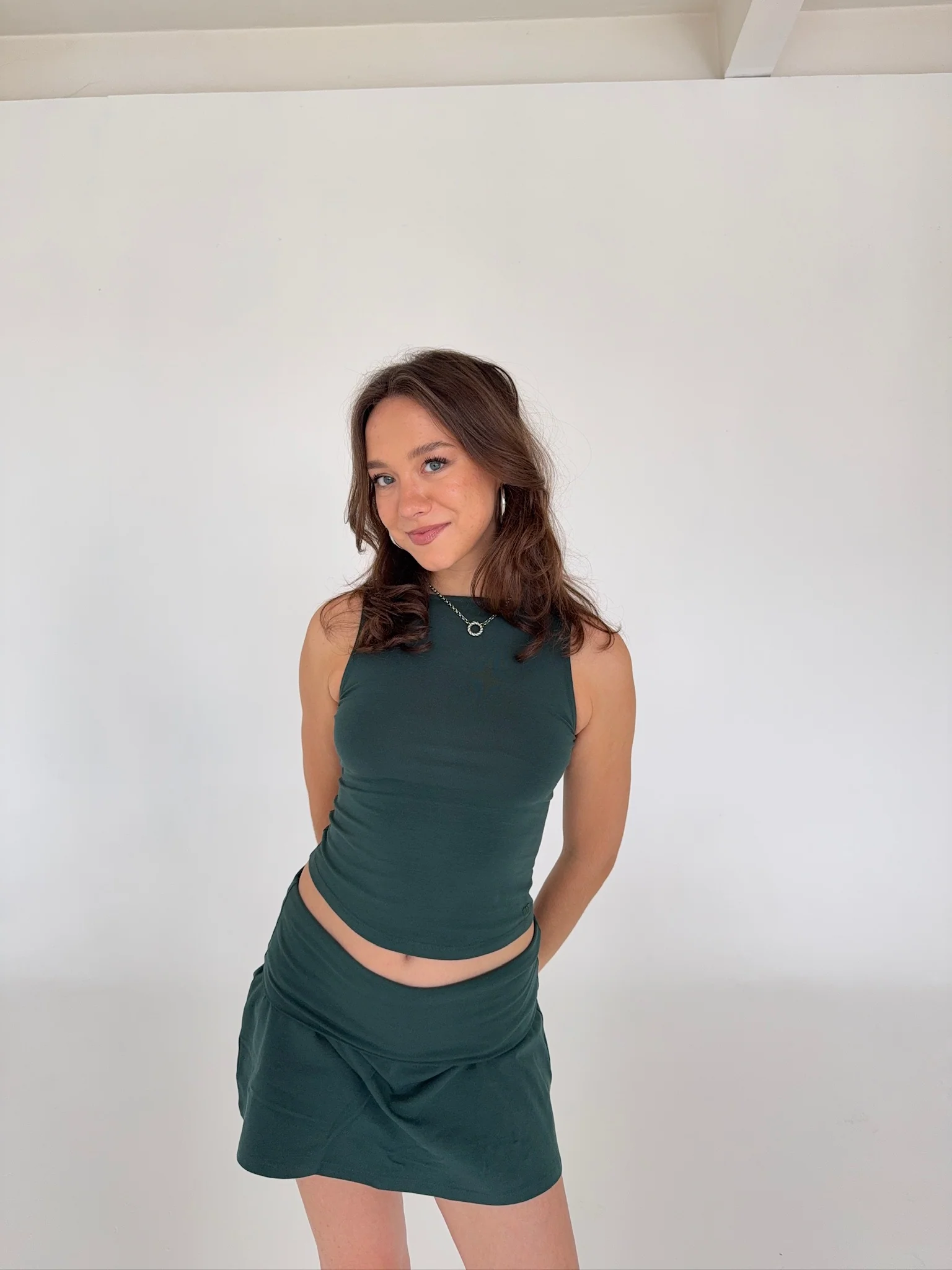 x she's talking - soft skirt golf green - Image 3