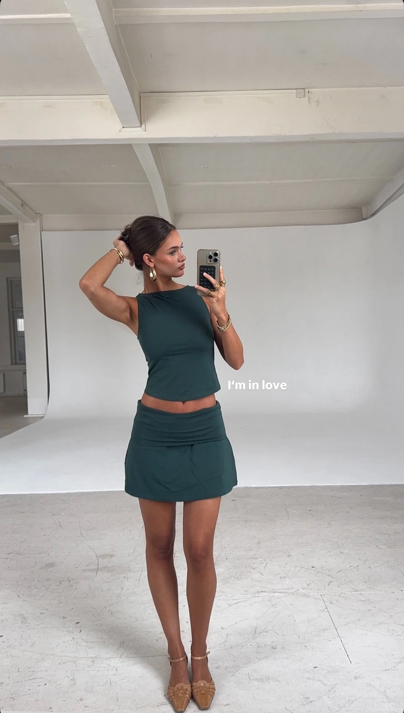 x she's talking - soft skirt golf green - Image 4