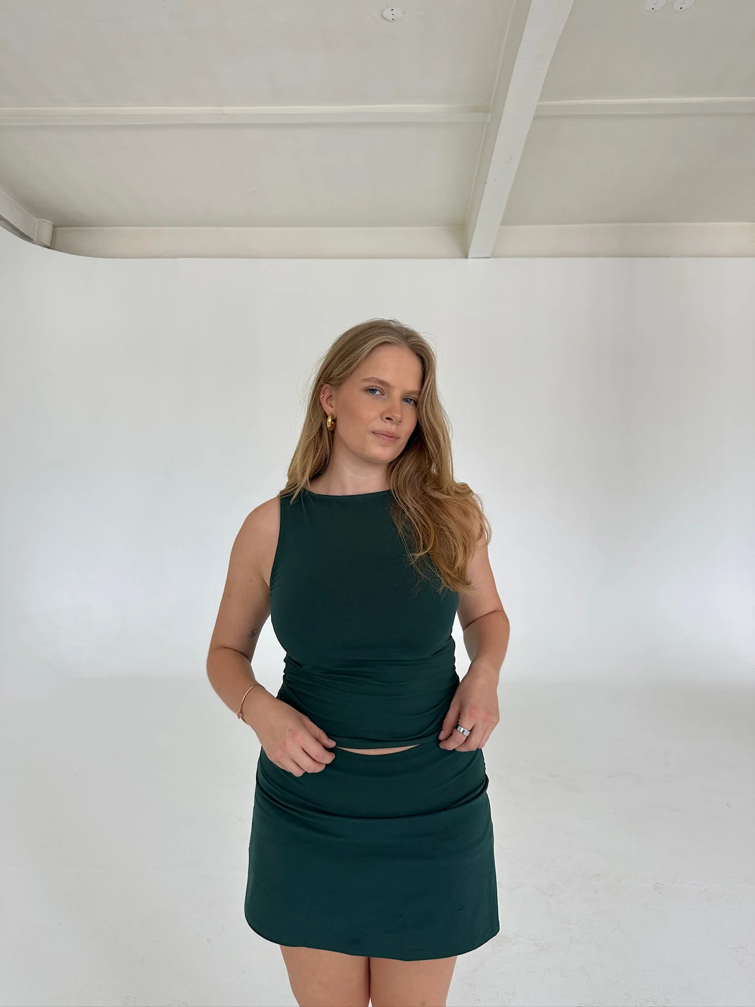 x she's talking - soft skirt golf green - Image 8