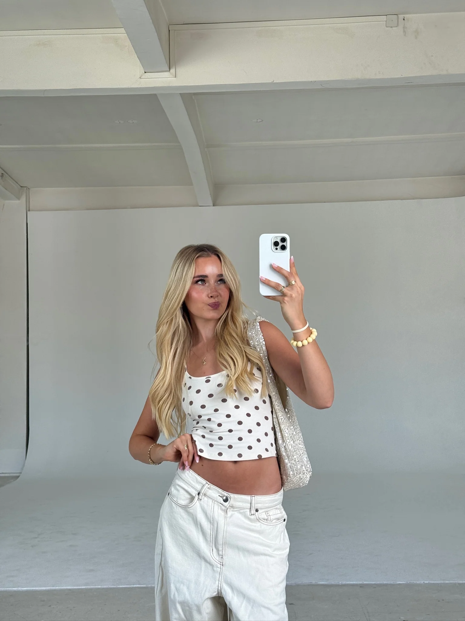 x lili - soft spaghetti top polka dots - Image 10