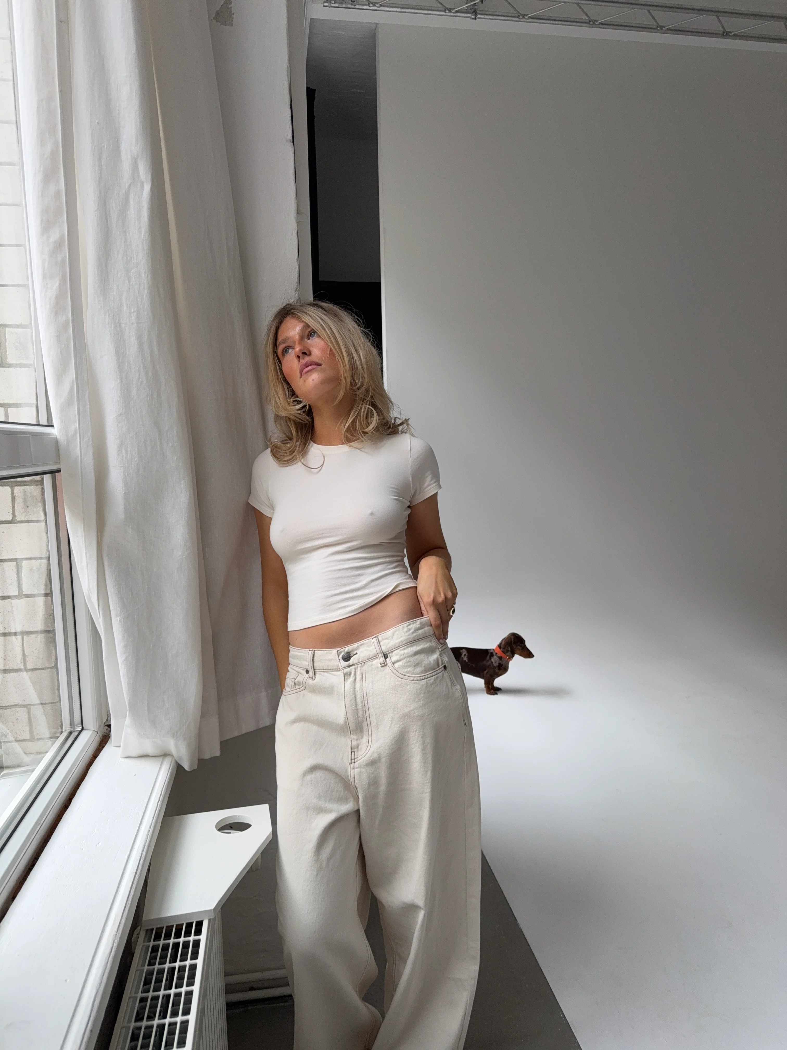 x lili - soft tee long creme - Image 13