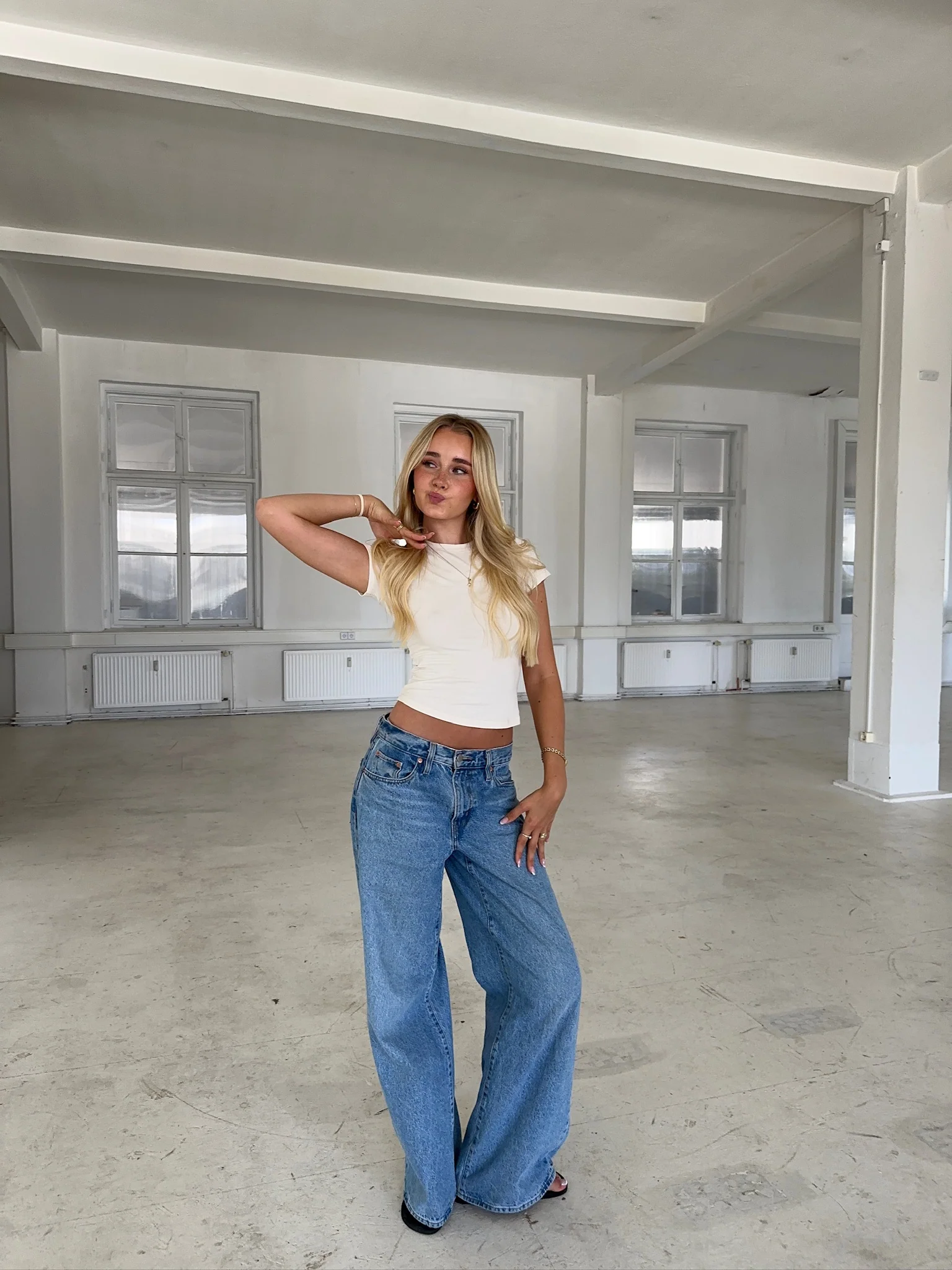 x lili - soft tee long creme - Image 3