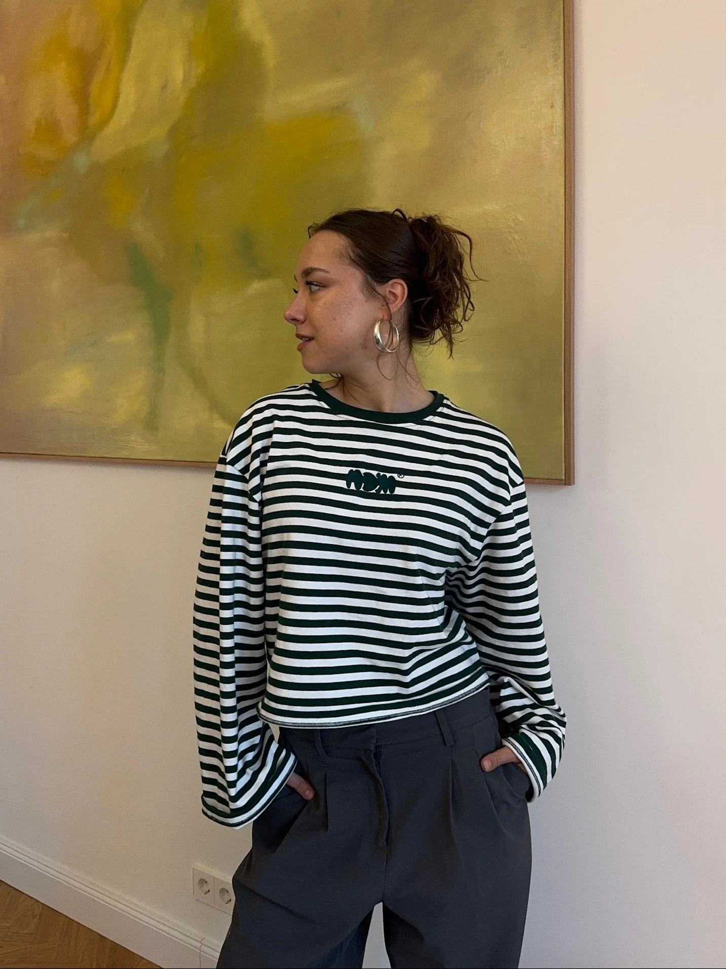 x she's talking - oversized longsleeve stripes - Image 5