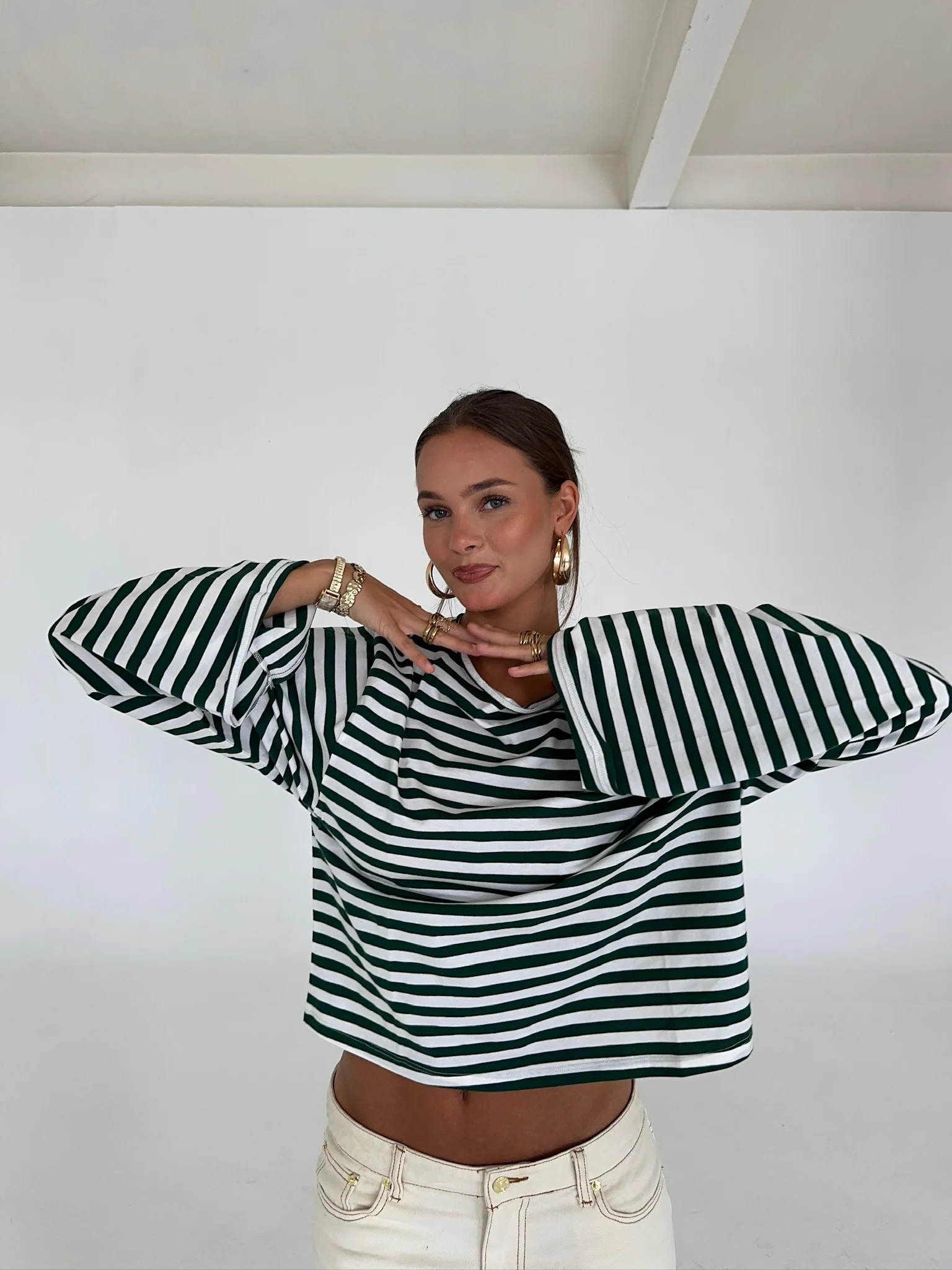 x she's talking - wide neck oversized longsleeve - Image 10