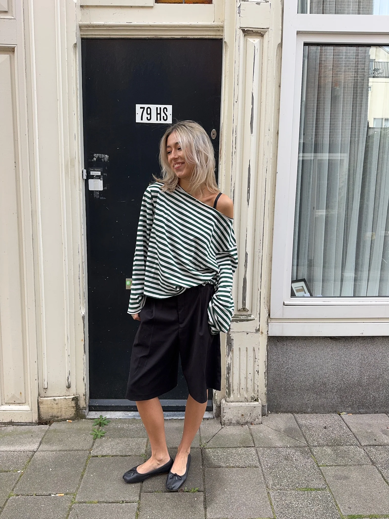 x she's talking - wide neck oversized longsleeve - Image 16