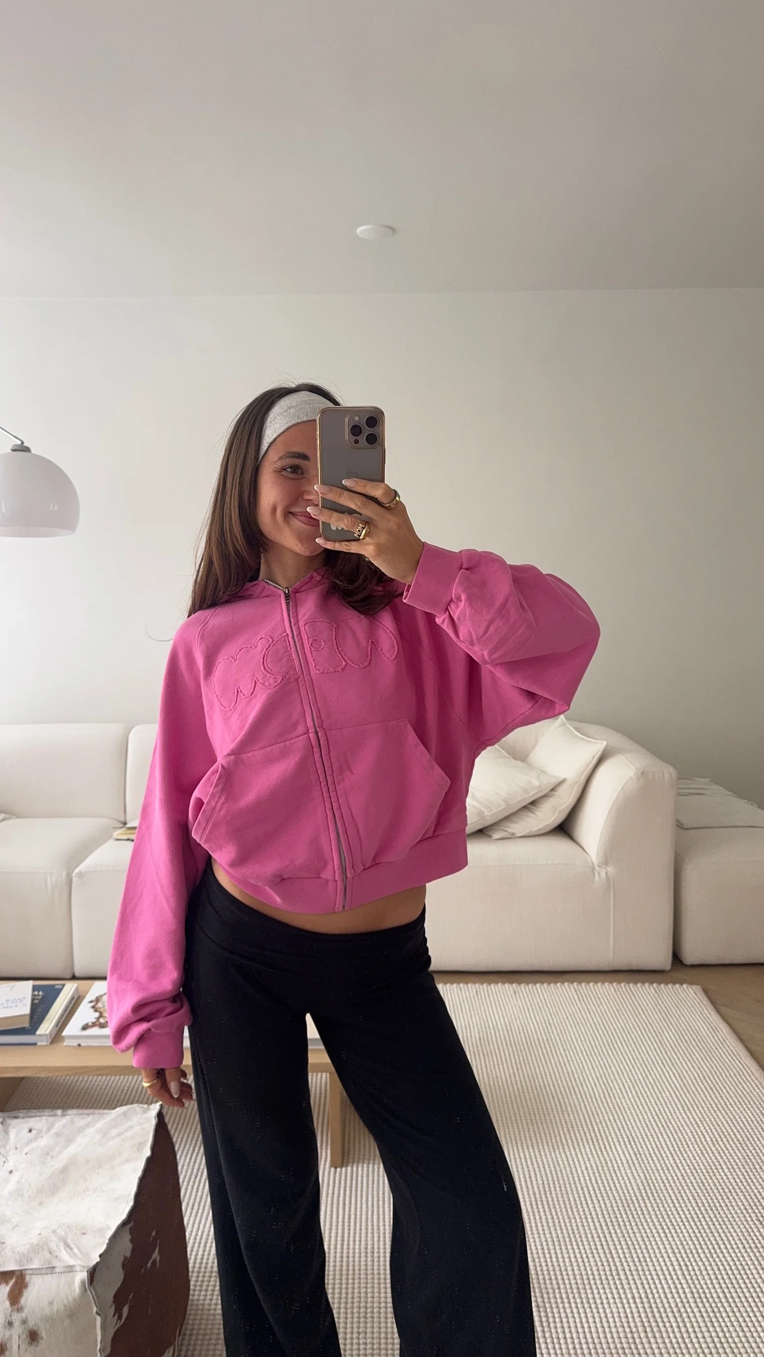 zip hoodie magenta - Image 8