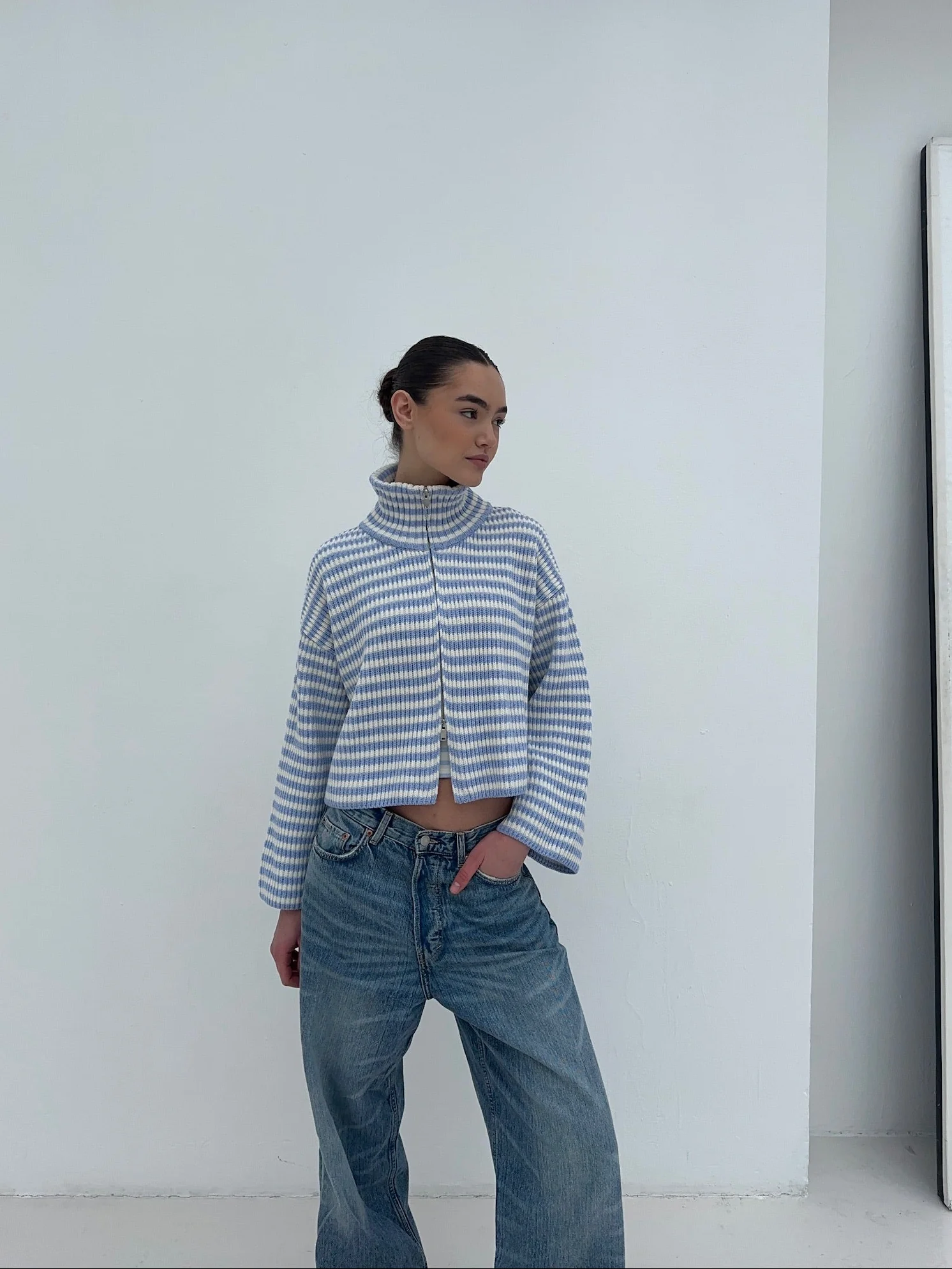 zipper babyblue stripes - Image 11