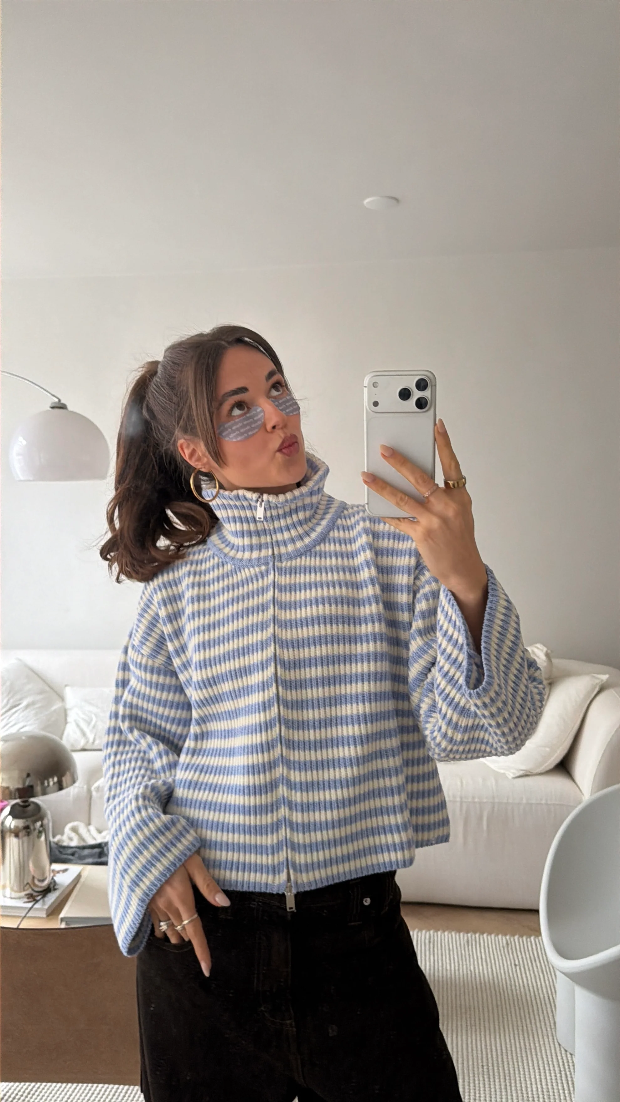 zipper babyblue stripes - Image 6