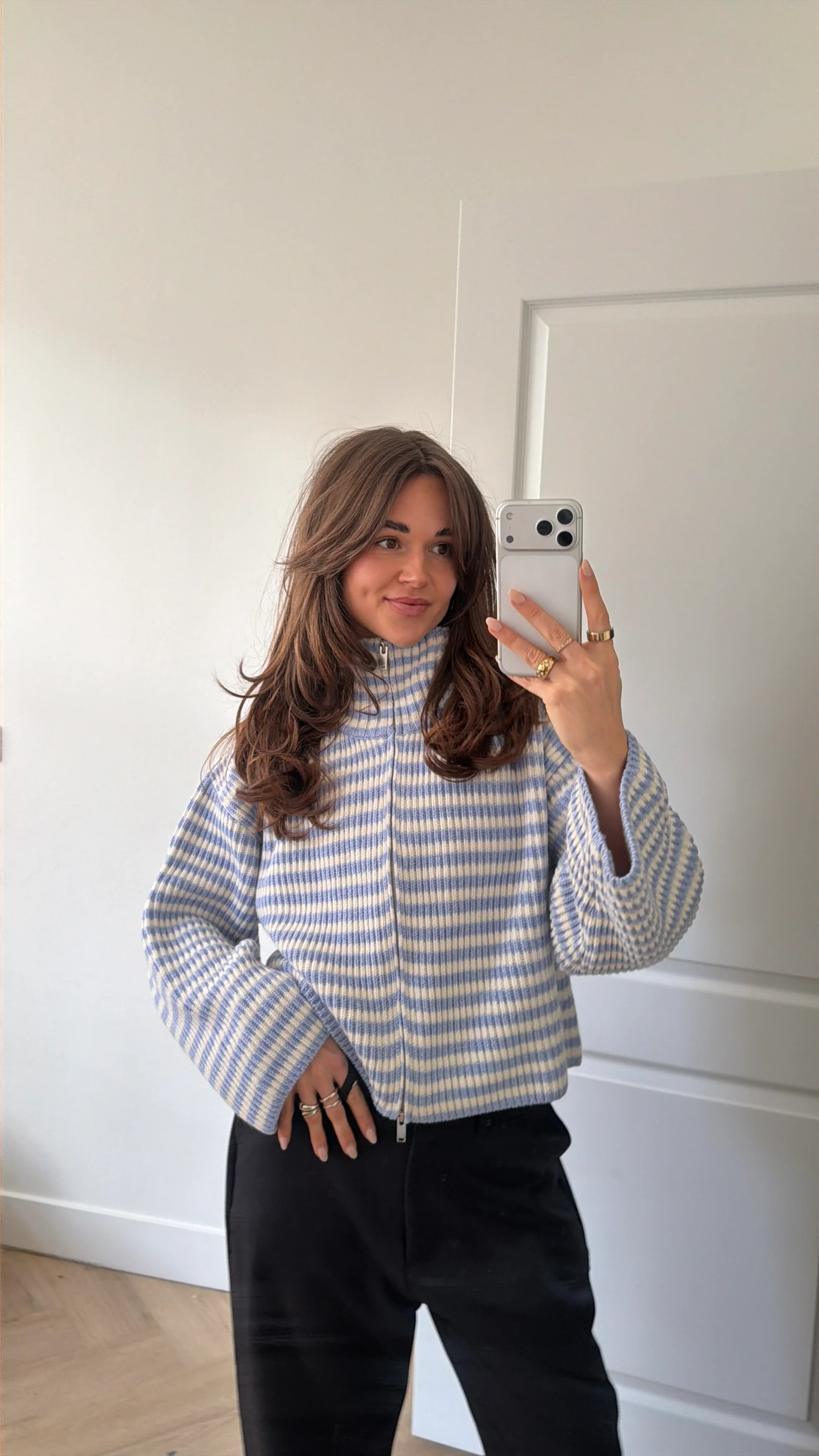 zipper babyblue stripes - Image 7